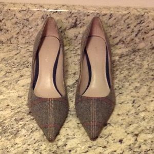 Nine West Nuncio plaid wool pumps